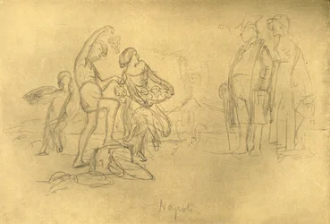 Fremde in Italien, Mitte-Ende 19. Jahrhundert, ca. 1924