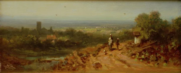 Landschaft mit Reiter