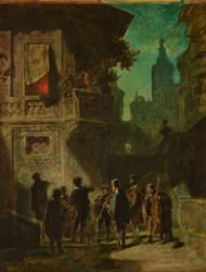 Spanische Serenade aus dem Barbier von Sevilla, ca. 1856