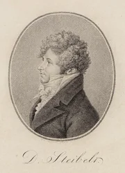 Porträt des Pianisten und Komponisten Daniel Steibelt, 1809