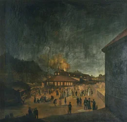 Nationalfeier bei Bærum Jernverk (Eisenfabrik) Mittsommer