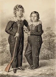 Porträt von Alexander und Alexei Dondukov-Korsakov