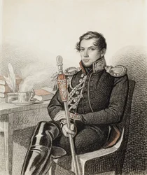 Porträt von Graf Pyotr Petrovich Konovnitsyn, 1803-1830, 1822-1823