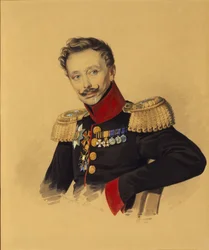 Porträt von Prinz Fyodor Fyodorovich Gagarin, 1786-1863, 1830er Jahre