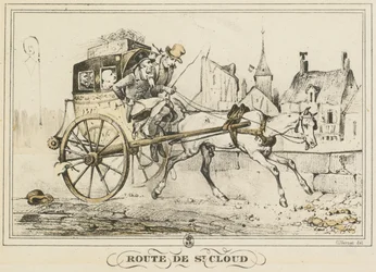 Szenen des täglichen Lebens, Straßen und Wege: Straße nach Saint-Cloud