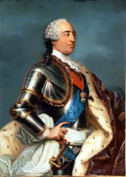 Porträt von Ludwig XV. (1710 - 1774) (Gemälde von Carle Van Loo)