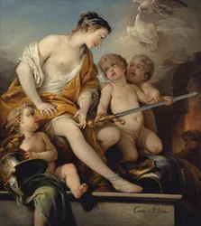 Venus und Cupidos mit den Waffen des Mars, ca. 1743