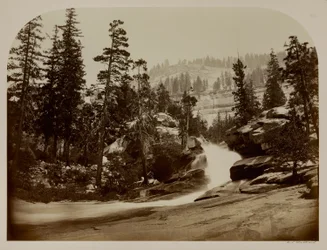 Wasserfall, Nevada Falls, Yosemite, Kalifornien