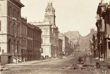 Südseite der California Street, 1864, gedruckt ca. 1876