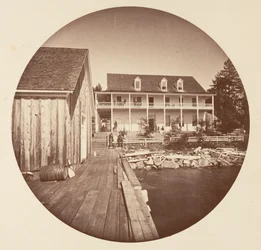 Warm Springs Hotel Lake Tahoe, ca. 1878