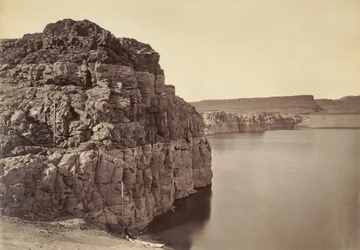 [The Dalles, höchster und niedrigster Wasserstand, 92 Fuß] / [Oberes Ende von The Dalles, Columbia River, Oregon]
