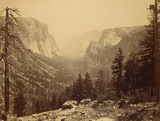 Das Yosemite-Tal vom Inspiration Point am Mariposa Trail / [Gesamtansicht des Tals vom Inspiration Point]