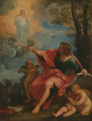 Johannes der Evangelist auf Patmos