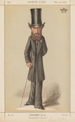 Vanity Fair: Staatsmänner Nr. 67 Der Vertreter der Romantik, 1870