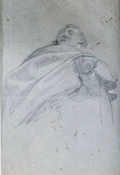 Büste eines Mannes mit Umhang