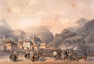 Französisches Lager in Susa im Jahr 1859