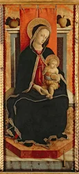 Madonna und Kind mit Heiligen, Polyptychon
