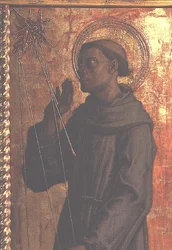 St. Franziskus, Detail aus dem San Silvestro Polyptychon