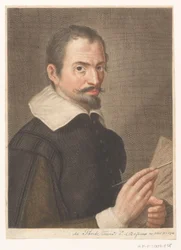 Porträt des Künstlers Francesco Bassano II (Porträts von Künstlern)