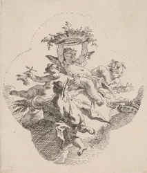 Putti mit Blumen, 1725-75
