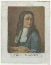 Porträt des Malers Vincenzo Bachereli (Künstler-Selbstporträts in der Galleria degli Uffizi in Florenz, Serientitel)