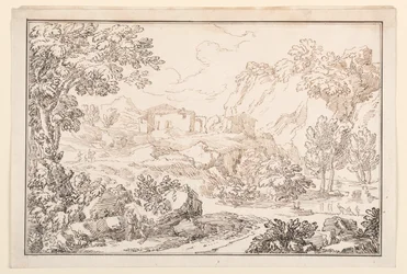 Zeichnung, Eine Landschaft, 1770–86