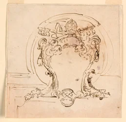 Päpstliches Wappen, 1740–58