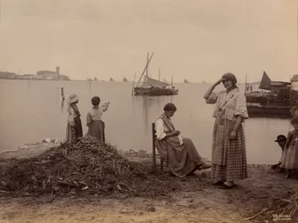 Chioggia, Unter der Marina, um 1870