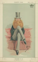Earl Spencer, Der Friedensbote, 2. Juli 1870, Vanity Fair Karikatur