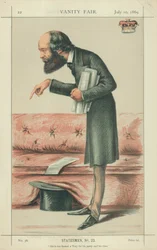 Marquis von Salisbury, Er ist ein zu ehrlicher Tory für seine Partei und seine Zeit, 10. Juli 1869, Vanity Fair Karikatur