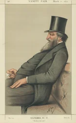 Der ehrenwerte George Ward Hunt (Farblithografie)