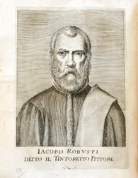 Porträt von Jacopo Robusti genannt Tintoretto (1518-1594)