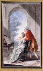 John Wilkes und Miss Gertrude Carmontelle