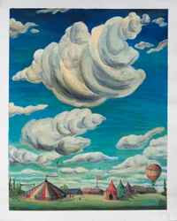 Große Wolken über Zirkuszelten, 1992