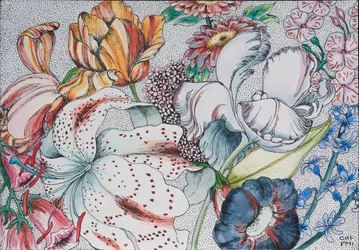 Durcheinandergebrachte Blumen, 1991