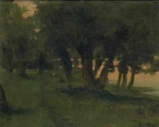 Am Ufer des Rheins, in der Nähe von St. Germain am Mont d
