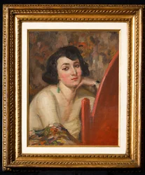 Frau am Spiegel