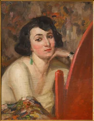 Frau am Spiegel