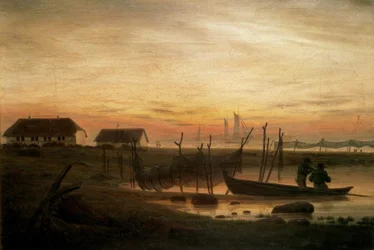 Küstenlandschaft im Abendlicht