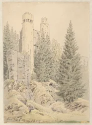 Die Ruine Kostenblatt bei Bilin