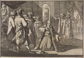 Emir Fakardin fleht Sultan Murat IV um sein Leben an, 1633