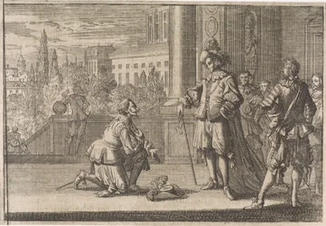 Karl IV., Herzog von Lothringen, kniet vor Ludwig XIII., 1641