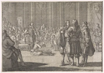 Das englische Reichssiegel wird im Oberhaus zerschlagen, 1646