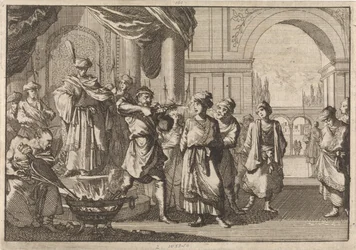 Selim IV., Schah von Persien, lässt seinen Bruder mit einem glühenden Eisen blenden, 1694