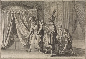 Krankenbett der Frau des Paschas, 1639