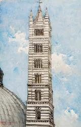 Kathedralenturm, Siena, 1927