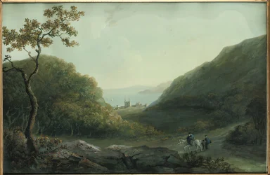 Penrhyn Castle, bei Bangor, Gwynedd, Nordwales, vor 1820