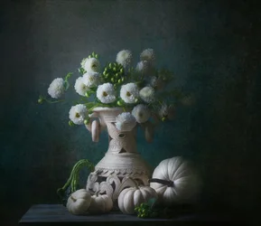 Elegantes Herbst Stillleben