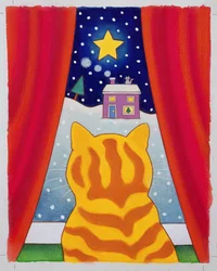 Katze am Fenster