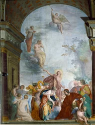 La Renommee feiert die Heldentaten von Lorenzo de Medici il Magnifico (Laurent de Medici le Magnifico)